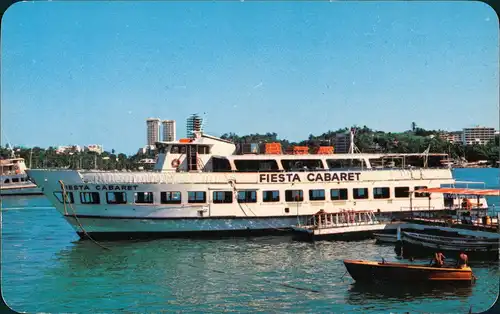 Acapulco de Juárez Yate Fiesta Cabaret Yacht Fahrgastschiff Anlegestelle 1960
