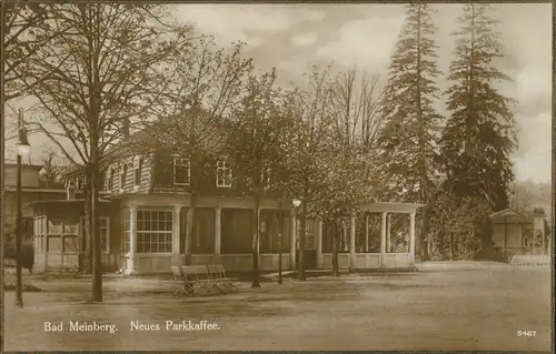 Ansichtskarte Horn-Bad Meinberg Neues Parkkaffee Café-Haus 1925