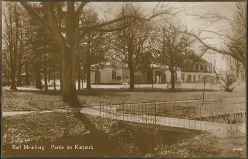 Horn-Bad Meinberg Partie im Kurpark Kurgarten Park Echtfoto-AK 1925