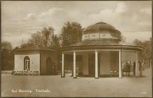 Ansichtskarte Horn-Bad Meinberg Partie an der Trinkhalle Echtfoto-AK 1925