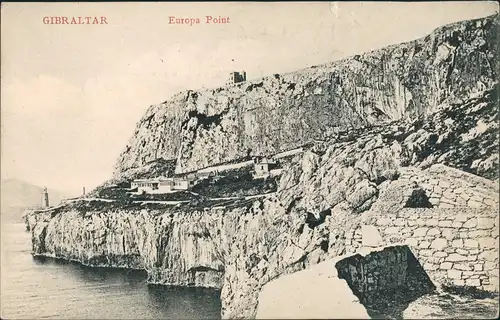 Postcard Gibraltar Panorama Ansicht am Europa Point 1910