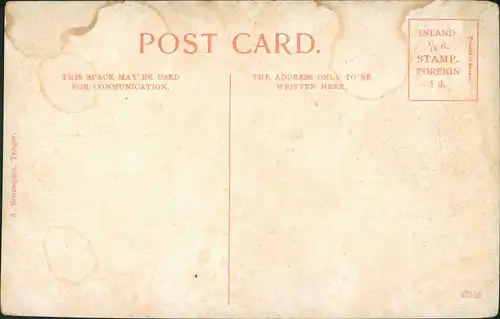 Gibraltar Strassen Partie Bücherei, Pferde Kutschen, Library 1910