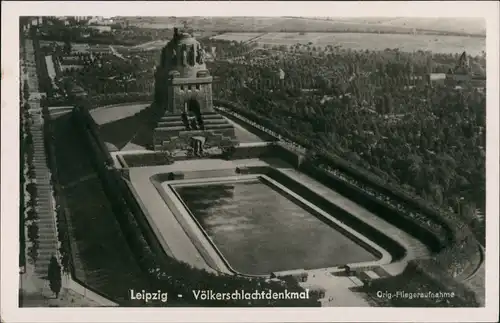 Ansichtskarte Leipzig Völkerschlachtdenkmal Luftbild 1956