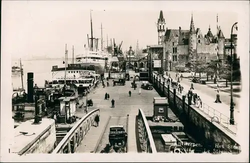Antwerpen Anvers Schiffe Schifffahrt - Häfen Harbour Scene Schiffe 1940