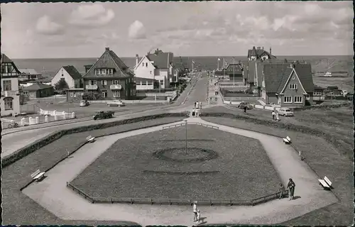 Ansichtskarte Wenningstedt-Braderup Straßenpartie gel. Sonderstempel 1959