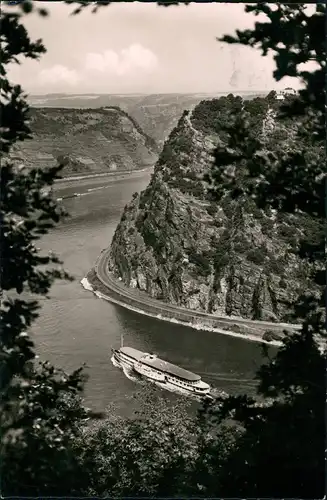 Sankt Goar  Rhein Schiff Rheindampfer 1962 Bordpoststempe Motorschiff KOBLENZ