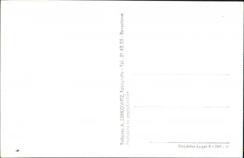 Postales Barcelona Hafen Segelschiff 1965