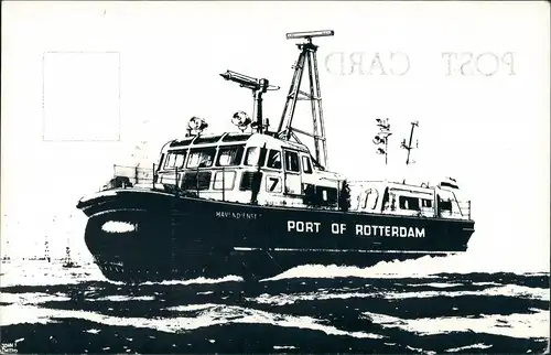 Havendienst ROTTERDAM  Schiffspost  PAQUEBOT-Stempel Stempel British-Hovercraft