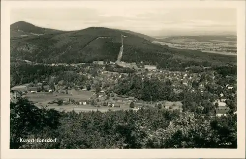 Ansichtskarte Jonsdorf Stadtblick 1956