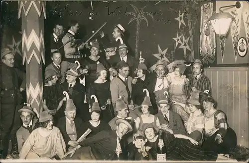 Ansichtskarte  Karneval / Fastnacht / Fasching Gruppenbild 1924