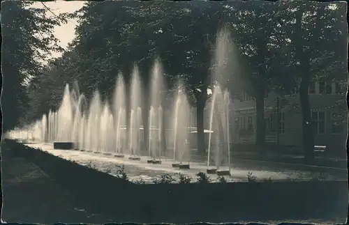 Ansichtskarte Dresden Brunnenallee Ausstellung Fotokarte 1930