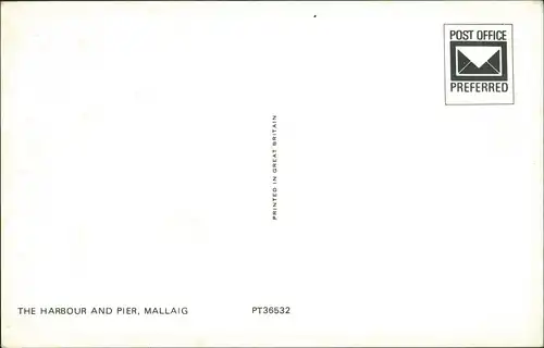Postcard Mallaig Malaig Hafen Harbour Schiff 1978