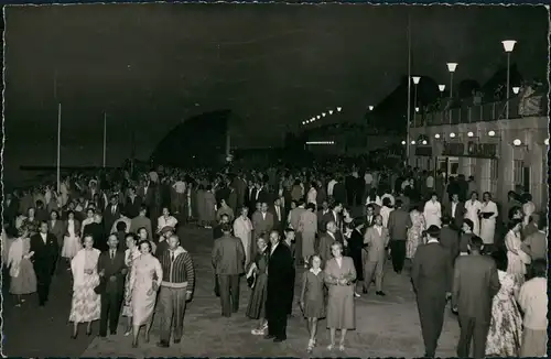 Westerland-Gemeinde Sylt Promenade, Konzertmuschel bei Nacht 1958