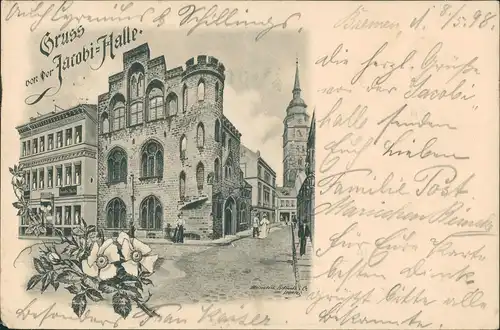 Ansichtskarte Bremen Straßenpartie - Jacobi-Halle 1898