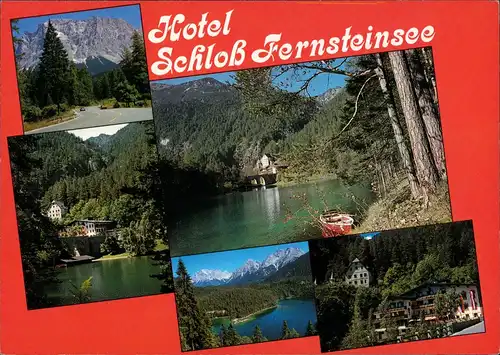 Fernstein-Nassereith Schloss Fernsteinsee mit Hotel Mehrbildkarte 2000