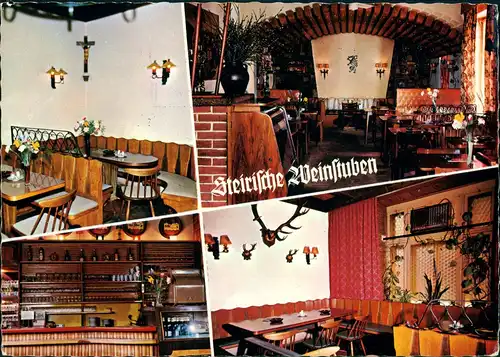 Ansichtskarte Salzburg  WEINSTUBEN 1983   unfrankiert mit T-Stempel gelaufen