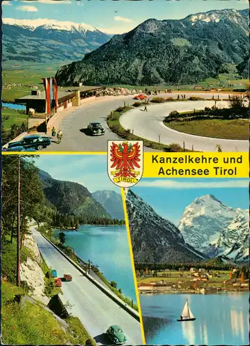 Eben am Achensee Neue Achenseestraße Kanzelkehre, Achensee Mehrbild-AK 1981