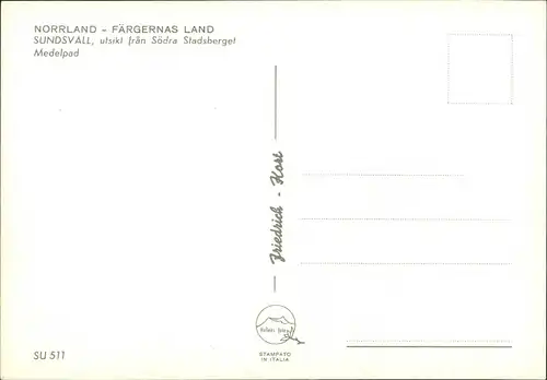 Sundswald Sundsvall NORRLAND - FÄRGERNAS LAND Panorama-Ansichten 1980