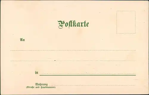 Ansichtskarte  Stimmungsbild Herbst Herbstlaub Künstlerkarte 1900