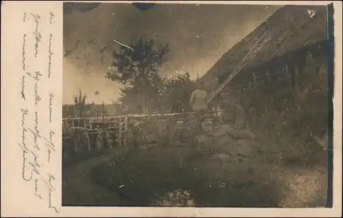 Militär Propaganda Soldaten Privataufnahme 1. Weltkrieg WW I. 1916