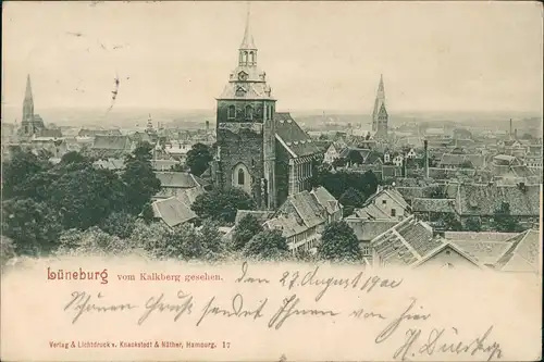 Ansichtskarte Lüneburg   Kalkberg aus 1900  SEESEN (mit Ankunftsstempel)