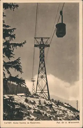 Zakopane Kolej linowa Kasprowy Tatra Tatry Wysokie  Bergbahn Seilbahn Lift 1942