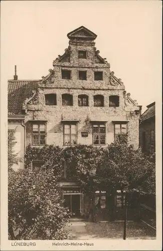 Ansichtskarte Lüneburg Heinrich-Heine-Haus Gebäude-Ansicht 1920