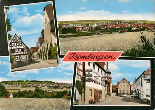 Ansichtskarte Remlingen (Unterfranken) 4 Bild: Panorama Stadt 1960