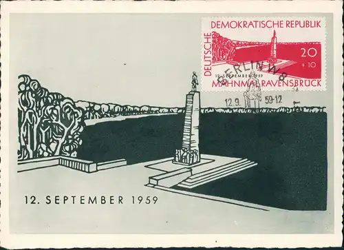 Ravensbrück-Fürstenberg/Havel Mahn-/Gedenkstätte T Konzentrationslager) 1959