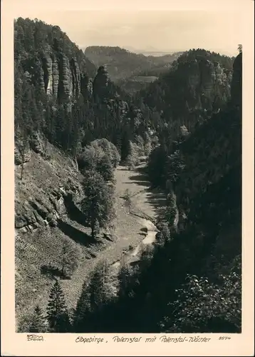 Ansichtskarte Hohnstein (Sächs. Schweiz) Polenzwächter 1940 Walter Hahn:8574