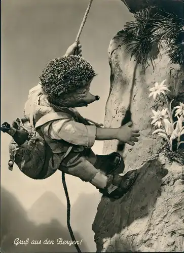 Mecki als Bergsteiger Kletterer "Gruß aus den Bergen" (Diehl-Film) 1960