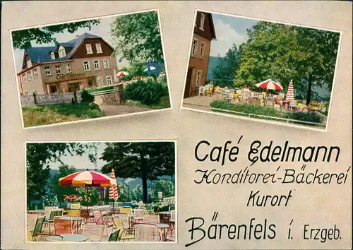 Bärenfels (Erzgebirge)-Altenberg   Café Edelmann Konditorei-Bäckerei MB  1960