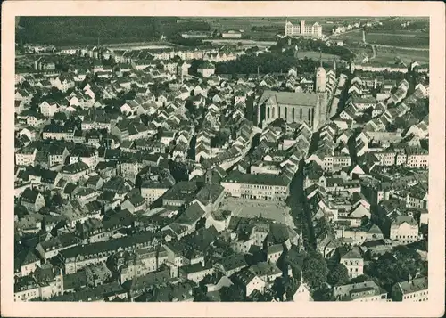 Ansichtskarte Annaberg-Buchholz Fliegeraufnahme Brockhaus Luftbild 1930