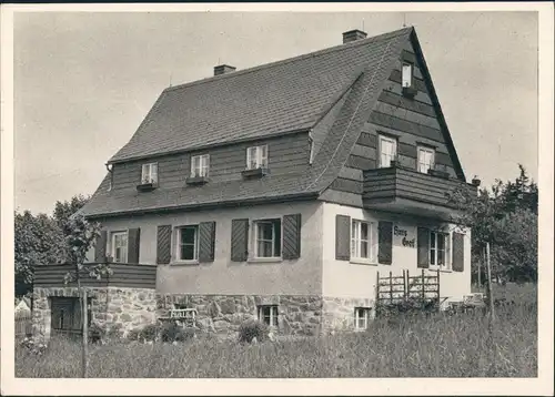 Oberbärenburg-Altenberg (Erzgebirge) Haus Greif (Bes. Martin Greif) Gästehaus Wohnhaus 1970