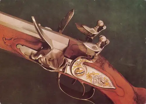 Doppelläufige Steinschloßbüchse Johann Wilhelm Spangenberg 1981