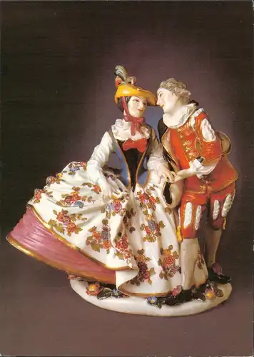 Altstadt-Dresden Liebespaar in spanischer Tracht   Johann Joachim Kändler 1984