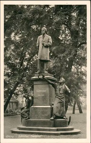 Postcard Elbing Elbląg Schichausdenkmal 1940
