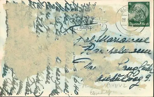 Postcard Elbing Elbląg Schichausdenkmal 1940