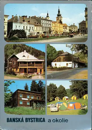 Neusohl Banská Bystrica 5 Ansichten Banská Bystrica Mehrbild-AK 1980