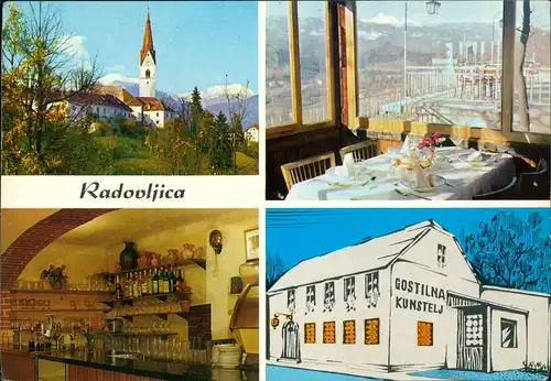 Radmannsdorf Radovljica GostilnaTrattoria Anton Štiherle  Mehrbild-AK 1975