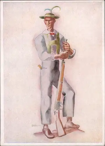 .Trentino-Südtirol Trachten & Typen Südtiroler Volkstrachten Schütze 1940