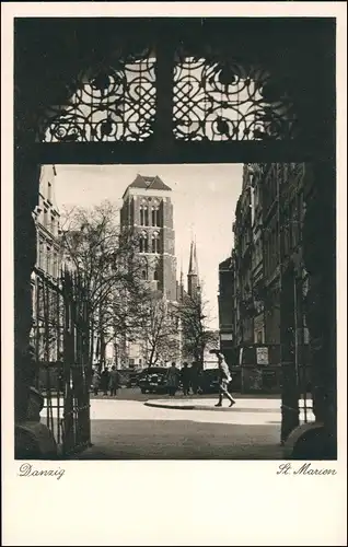 Danzig Gdańsk/Gduńsk Marienkirche/Kościół Mariacki - Straße 1931