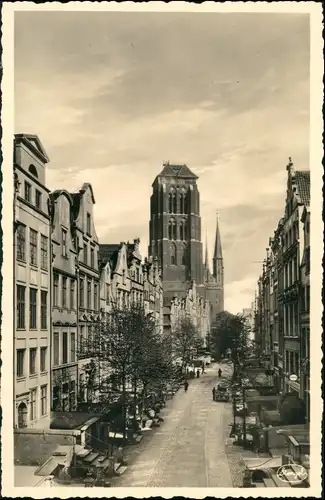 Postcard Danzig Gdańsk/Gduńsk Jopengasse 1931