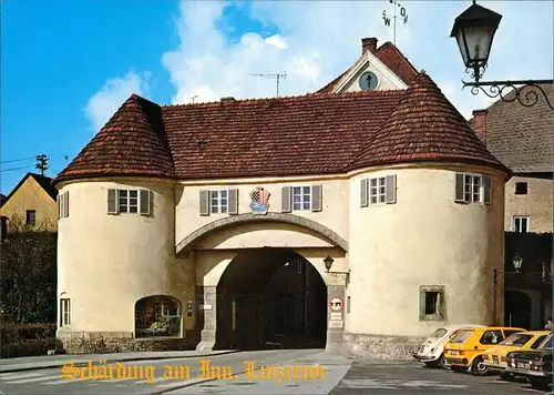 Schärding Linzertor Partie mit Autos ua. VW Käfer & Golf 1975/1991