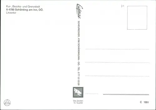 Schärding Linzertor Partie mit Autos ua. VW Käfer & Golf 1975/1991