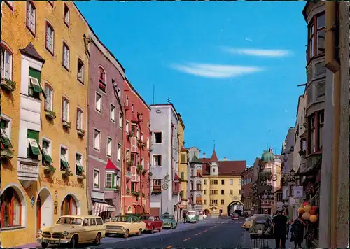 Rattenberg Straßen Ansicht, div. Autos, VW Käfer, Bulli, uvm. 1968