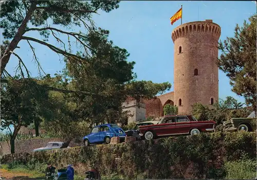 Palma ( de Mallorca) Castillo de Bellver div. Autos Auto Modelle ua. FIAT 1970