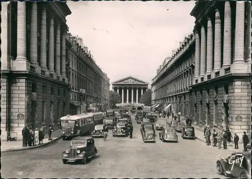 CPA Paris Rue Royale Traffic Cars, Verkehr belebt mit Autos 1956