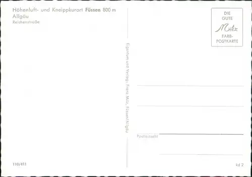 Füssen Reichenstrasse, div. Auto Autos Modelle, Frau am Brunnen 1970