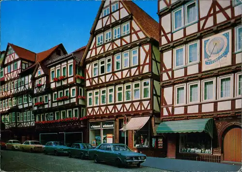 Hannoversch Münden Hann. Münden Lange Straße KFZ Autos Ford/Opel Modelle 1970